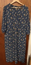Seasalt Dancers dress size 24 blue / green and yellow floral design 