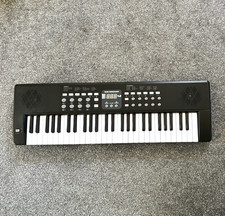 HK-2650 61-Key Electronic Keyboard, Black, Built-in Speaker, Stand Included
