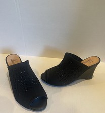 Lauren Lorraine Martha Black Heels 6.5 NEW Sp...