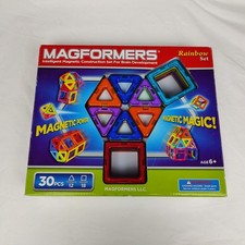 Magformers Intelligent Magnetic Construction Rainbow Set - 30 Pieces 63076