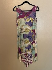 Y2K Emma Rose Tank Lace Back Embellished Hi Low Dress Size M