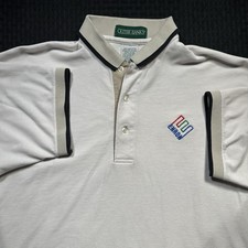 Vintage Enron Corporate Polo Shirt Outer Banks Embroidered Logo 90s Y2K Sz Large