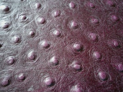 Dunkellila Straußenhaut Effekt Leder 0,75 mm 8'' x 6'' PP054