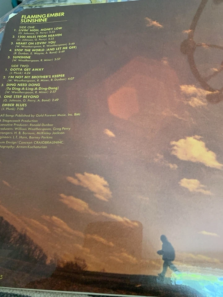 Flaming Ember "Sunshine" 1971 Prog Psych Rock LP SEALED Original Hot Wax Press - Image 3 of 3