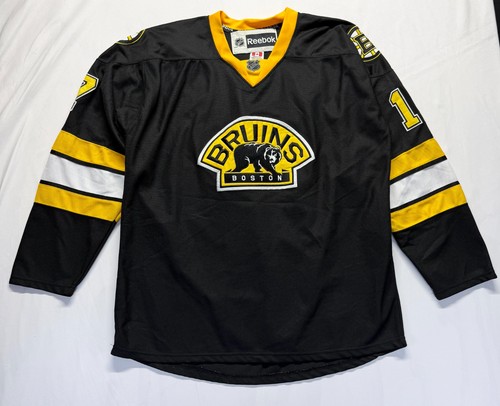 Boston Bruins Jersey 54 Black Milan Lucic #17 Reebok Ice Hockey NHL V Neck Logo