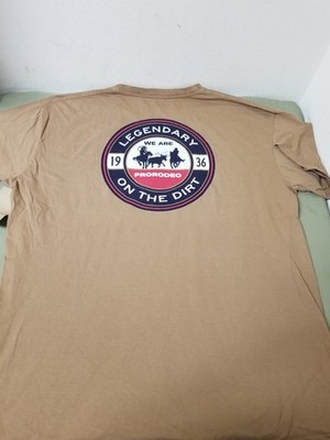 New Pro Rodeo PRCA Mens Legendary On The Dirt Shirt.