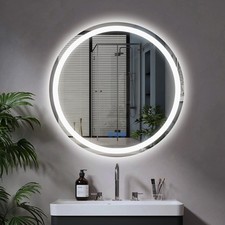 24 Circle LED Bathroom Mirror Round LED Mirror Bathroom Vanity Mirror wit