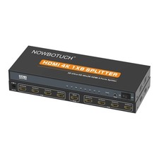 1x8 HDMI Splitter 8 Port 1 in 8 Out HDMI Switch 1 Port to 8 HDMI Display Dupl...