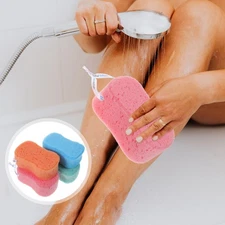  8pcs Simple Shape Bath Sponges Bath Scrubbers Bathing Accessories for Kids