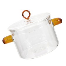 Haushalts-glaskochgeschirr Mikrowellen Schmortopf Mit Deckel Suppentöpfe