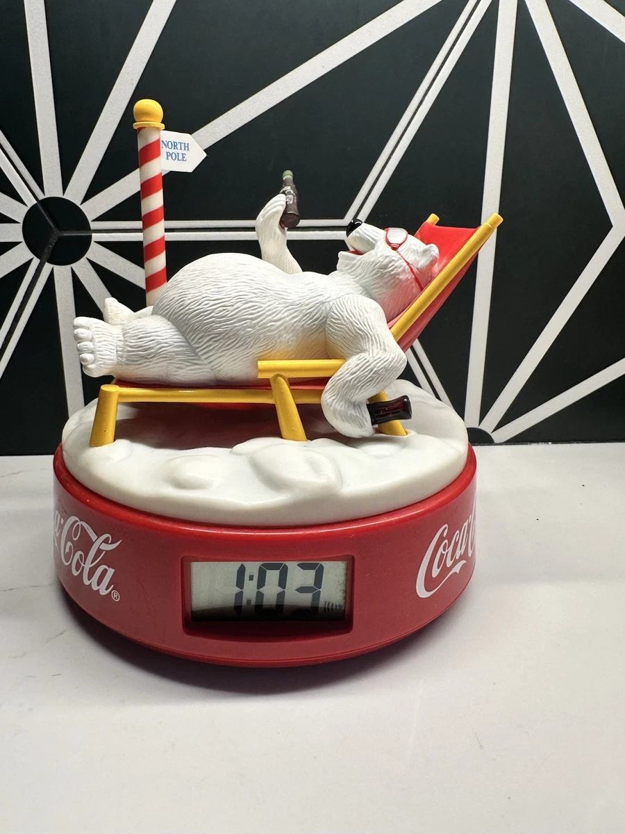 coca cola polar bear clock products for sale | eBay