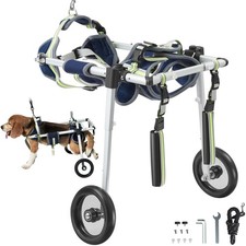 VEVOR 2 Wheels Dog Wheelchair for Back Legs, Pet Wheelchair Lightweight 