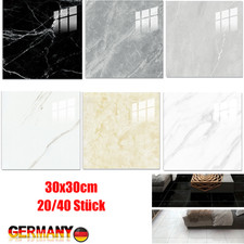 20/40x Marmoreffekt PVC Fliesenaufkleber Selbstklebend F&uuml;r K&uuml;che Bad Wandpaneele