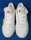 Original Womens WHITE REEBOK CLASSIC TRAINERS size UK4 / EUR37 /USA 6.5