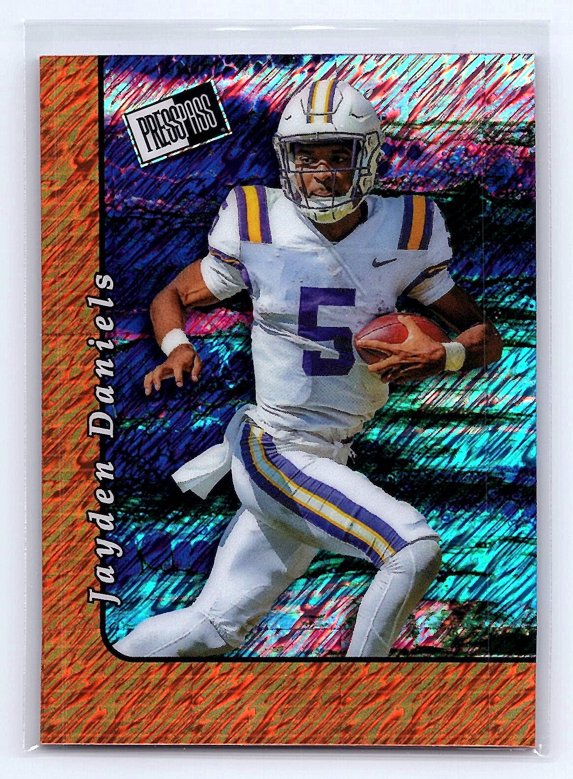 Jayden Daniels 2024 Leaf Metal Collective Promo #20B-3 Orange