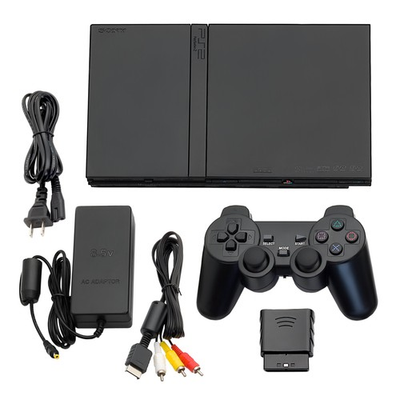 #ad Guaranteed PlayStation 2 PS2 Console Slim Black Wireless Controllers USA $174.99
