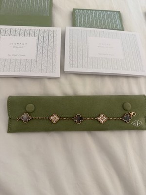 Van Cleef & Arpels Alhambra 5 Motif Diamonds, Mother Of Pearl VCARP2R100