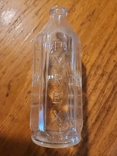 Vintage Pyrex 8 oz Clear Glass Baby Nursing Bottle, RAISED PYREX LETTERS Nice