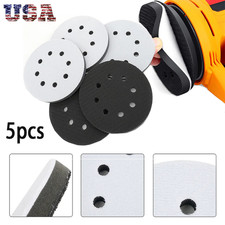 5 Inch 8-Hole Soft Sponge Interface Pad Hook Loop Sanding Discs for Sanding Pads