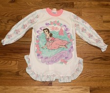 Vintage Walt Disney Beauty  The Beast Girls Nightgown Size 6 Nightgown