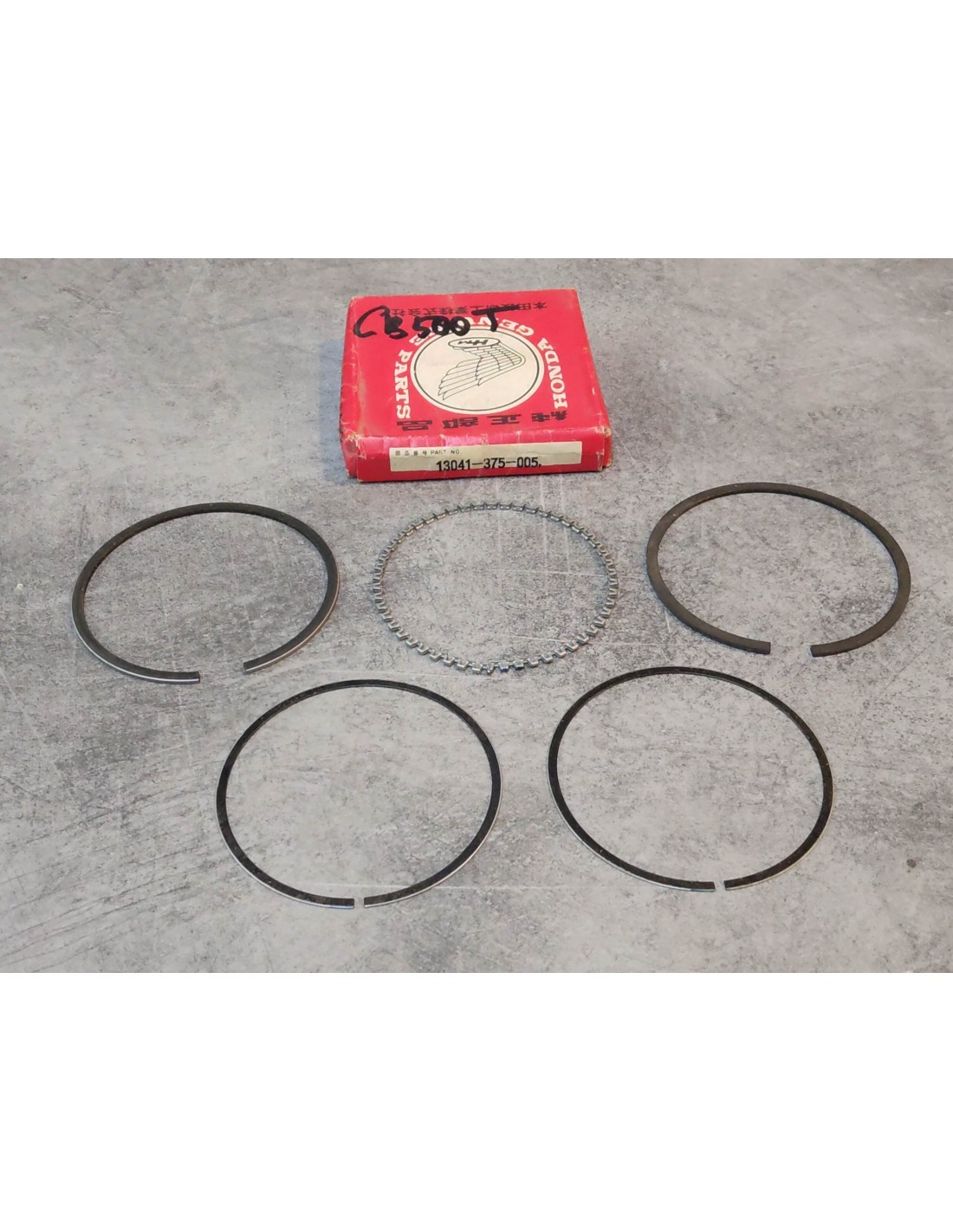 Segments de piston +0.75 mm haute performance pour moto ancienne Honda CB500