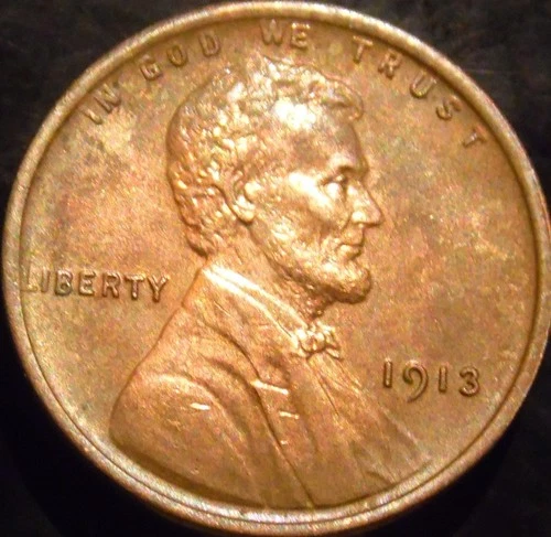 1913-P Lincoln Cent Choice/Gem BU Red/Brown Original