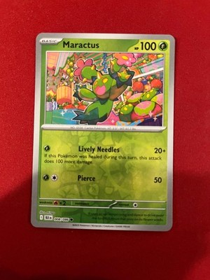Maractus 008/086 Common Black Bolt Pokemon Reverse Holo Near Mint