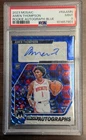 2023-24 Panini Mosaic Rookie Auto Blue Prizm Amen Thompson /49 PSA 9 POP 9