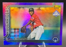 2025 Pro Debut - Emiliano Teodo Purple Foil /299 - Texas Rangers #PD-95