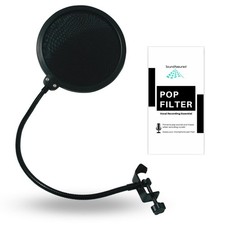 Pop Filter For Studio Microphone, Shield Mic Wind Screen Better...
