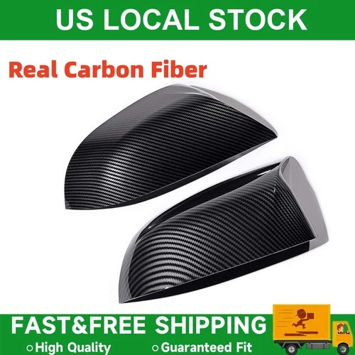 Real Carbon Fiber Mirror Cover Caps Shell For BMW X3 X4 X5 X6 X7 G01 G02 G05 G06