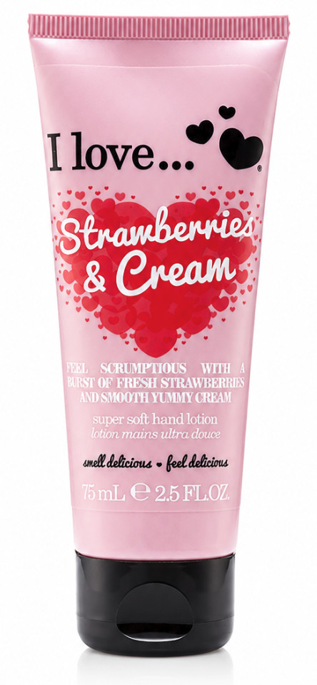 I Love Cosmetics Hand Lotion 75ml Strawberries & Cream - Image 2