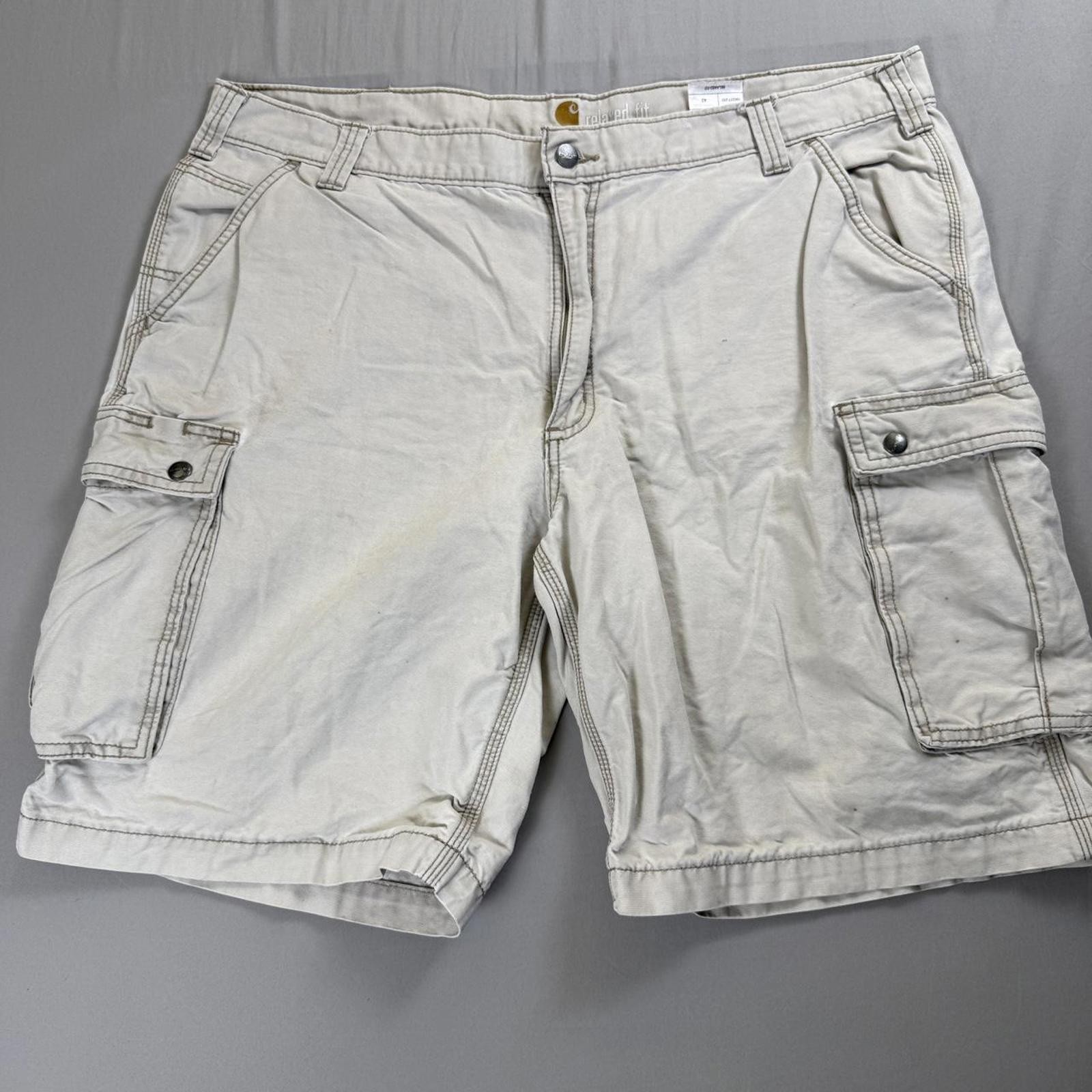 White Carhartt Cargo Jorts