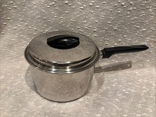 Flint EKCO Stainless Steel Radiant Heat Core 3 Quart Saucepan& Lid USA