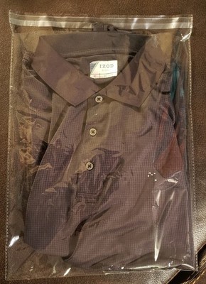 IZOD GOLF POLO  XL BLACK/grey pattern -worn a few times