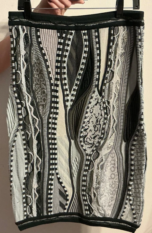 Falda para mujer rag&bone talla L crochet tejida lana merino Nueva York X COOGI/AUSTRALIA Foto 3 de 4