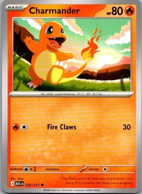 Charmander Common Near Mint ASC 020/217