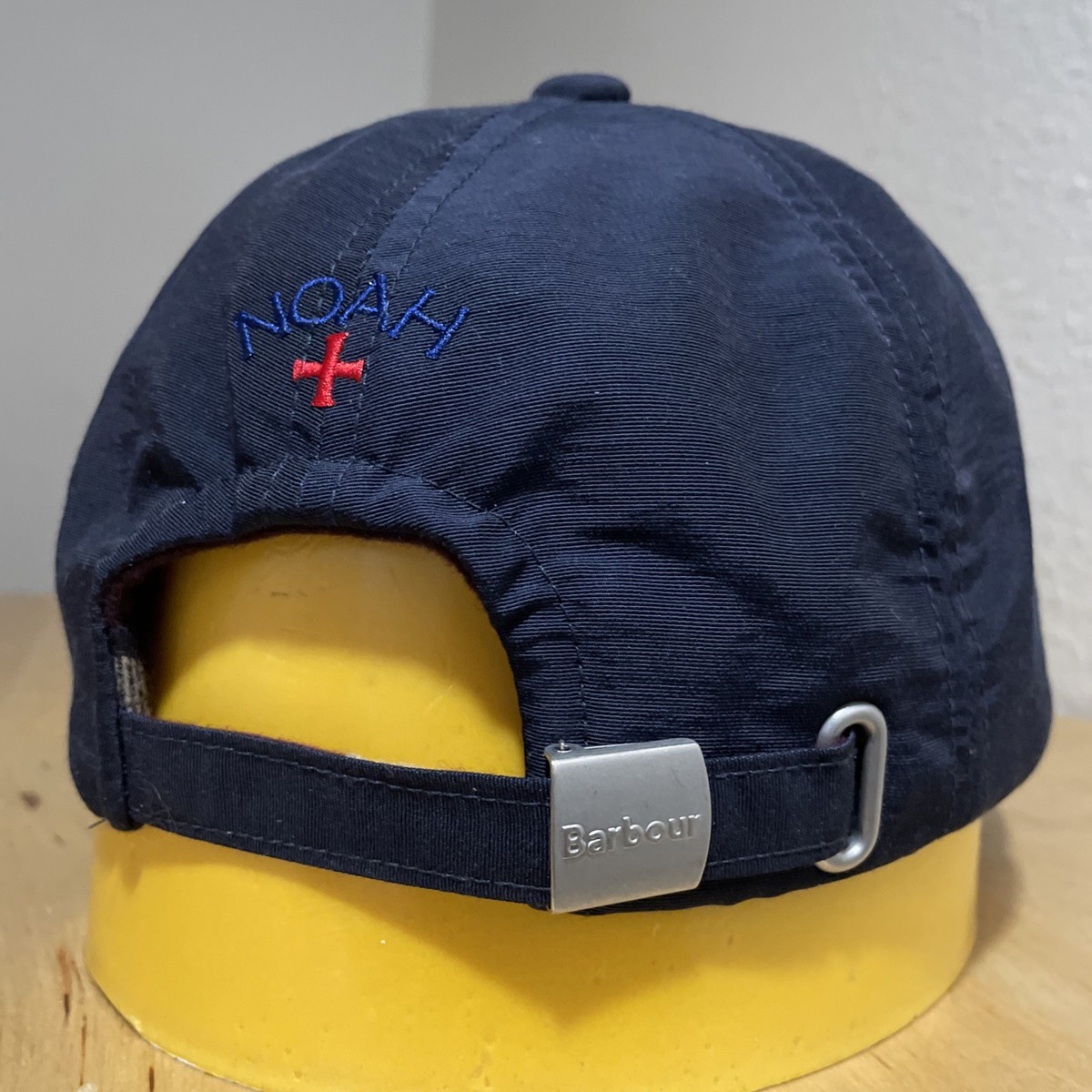 Barbour x Noah Duck Logo Lined Navy Blue Hat Cap Yatchcore Country