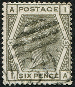 6d SG 147, Pl.16 VFU, light numeral. fresh. (c. £90) - Picture 1 of 1