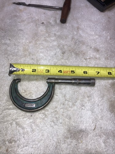 Vintage 1-2”J T Slocomb Outside Micrometer  Made In USA Prov RI Pat May 12 96 - Picture 1 of 7
