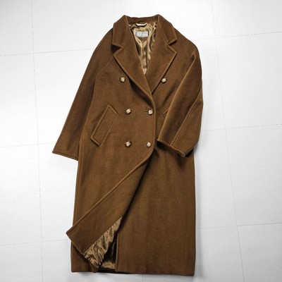 【Max Mara】Max Mara 101801 Coat Virgin Wool Double Madame