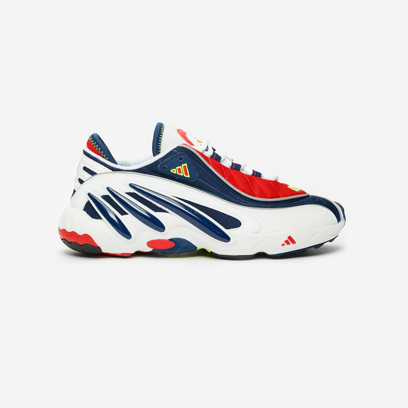 Mens Adidas FYW 98 OG Dark Blue Cloud White Solar Yellow Red FV3910