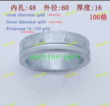 Milling Machine 0-100mm Lathe Scale Ring Metal Dial Machine Part 48*60*T16mm 1PC