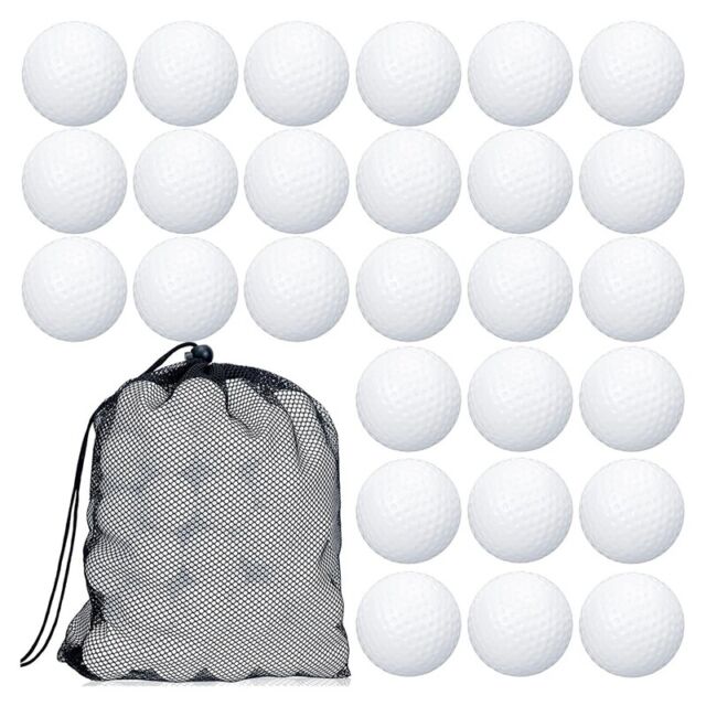 100 Pcs Practice Ball with Mesh Drawstring Storage Bags for Training T8L9 T8L9