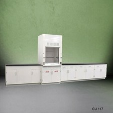 3' Fisher American Fume Hood / ACID Storage &15' Laboratory Cabinet Group E2-289