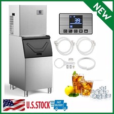 560LBS/24H Commercial Ice Maker Under Counter Ice Cube Machine W/ 360LBS Storage
