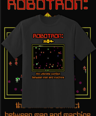 Robotron 2084 Retro Arcade Game Video Game T Shirt  Fast Ship!