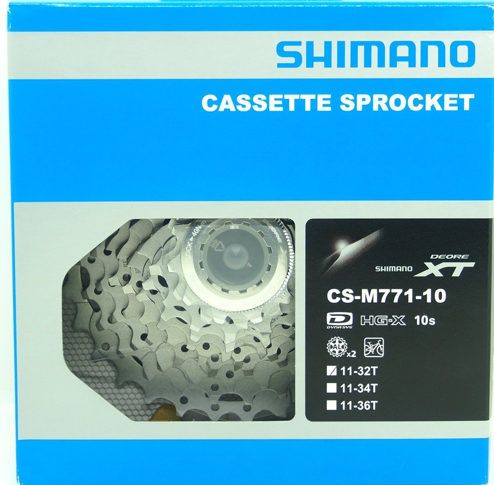 Shimano Deore XT CS-M771-10 11-32T 10 speed Cassette, New In