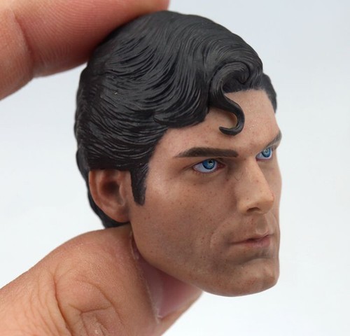 1/6 Head Sculpt Superman Christopher Reeve Carving Model Fit 12" Action Figure - Picture 9 of 10