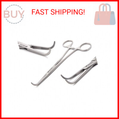STAINLESS STEEL RIGHT ANGLE MIXTER HEMOSTAT FORCEPS 6'' FINE POINT (HTI BRAND)